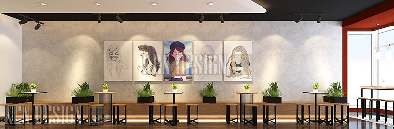 tranh treo tường trang trí quán trà sữa